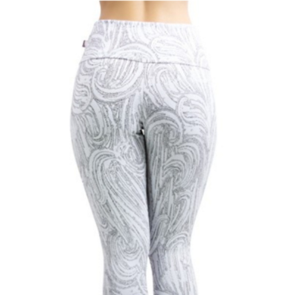 Jacquard Legging- White and Grey